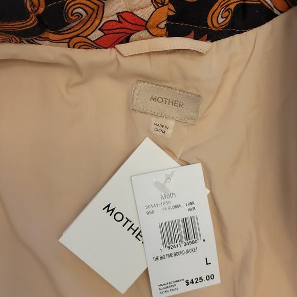 MOTHER Jeans The Big Time Bound Floral Retro Jacket - Picture 10 of 16